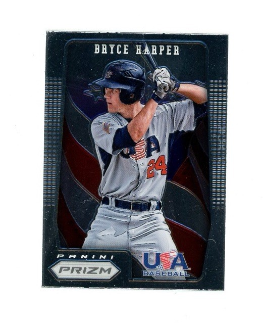 2012 Prizm USA BASEBALL BRYCE HARPER! Nationals PHILLIES SEE!