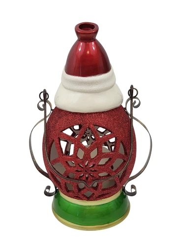 Christmas Holiday Santa Lantern LED Flickering Candle image 5