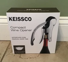 Keissco Compact Wine opener Vertical Lever Corkscrew Wine Bottle Opener Cutter
