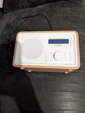 Logik LHDR15 Portable DAB/FM Radio, Light Wood White
