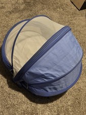 Fisher-Price Baby Play Shade Tent Blue with Mesh Cover for Infant Toddler