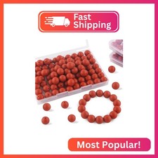 Sunrony 70pcs Silicone Beads for Keychain Making Necklace, Bulk Round 15mm Silic