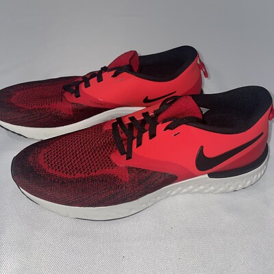 New Nike Men s Odyssey react 2 Flyknit red White Black Running Shoes Size 7