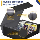 Leather Material Deck Box Card Storage Box 1800+ Card Storage Magnetic Closure