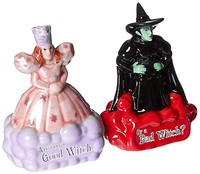 Oz Good Witch Bad Witch Magnetic Ceramic Salt And Pepper Shaker Set Oz Good Witch Bad Witch Magnetic Ceramic Salt And Pepper Shaker Set