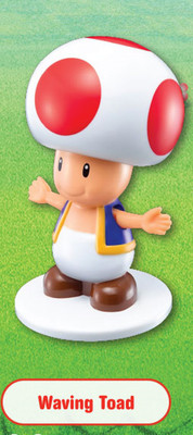 NEW SUPER MARIO WAVING TOAD McDonald's Happy Meal Gift Toy