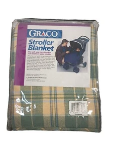 Graco Stoller Fleece Lined  Blanket Plaid Fits Car Seats also New