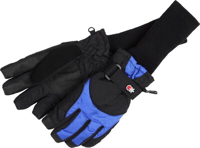 Tundra Boots Kids Unisex Snowstoppers Gloves Black/Blue Gloves XS