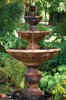 78'' Four Tier Sonoma Fountain outdoor cement