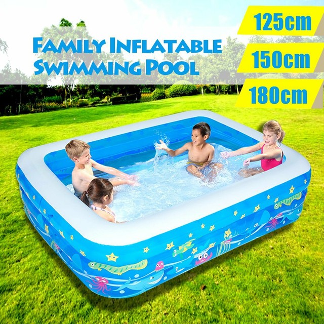 inflatable pool backyard