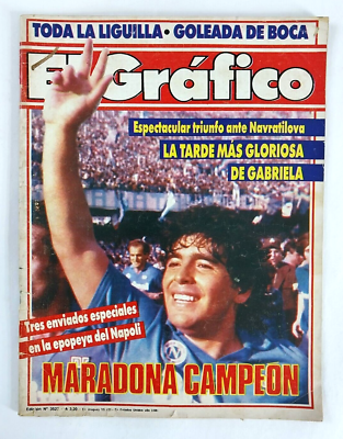 Diego Maradona El Grafico Magazines x7 1979-80-87 WC86 Napoli Rare