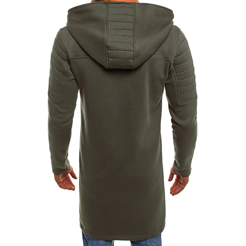 Men Casual Sweater Jacket Outwear Coats Hoodie Zip Up Hooded