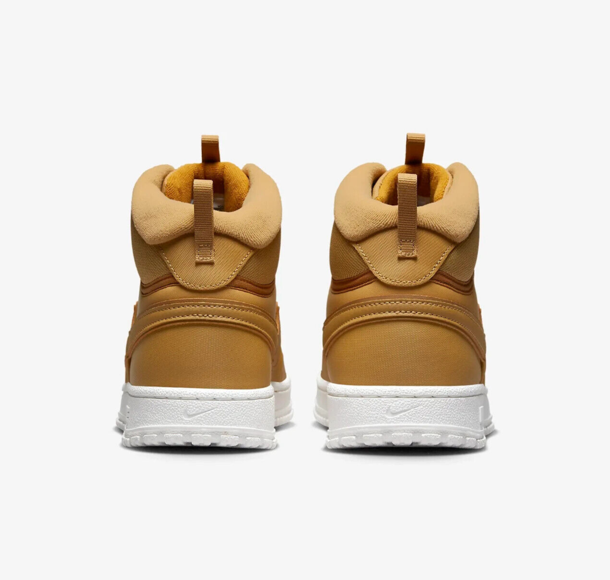 Nike Court Vision Mid Winter Boots Shoes Elemental Gold Tan 