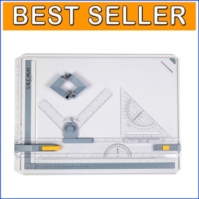 Durable A3 Drawing Board with Parallel Motion Ruler for Accurate Drafting