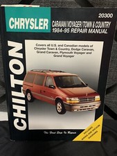 1984-1995 Dodge Caravan Plymouth Voyager Chrysler Town Country Shop Manual 