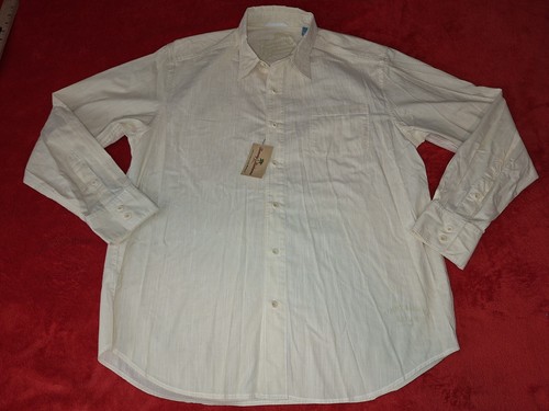 TOMMY BAHAMA RELAX MENS LARGE KHAKI LS BUTTON SHIRT NEW
