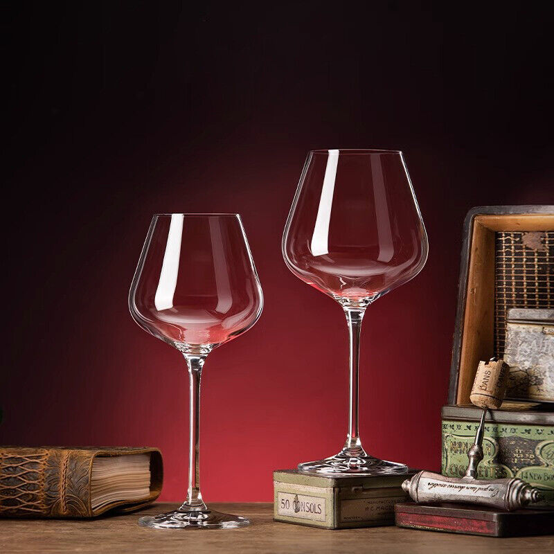 Set of 6 Large Red Wine Crystal Glass Bordeaux Large Wine Glass - 660ml  Stolzle