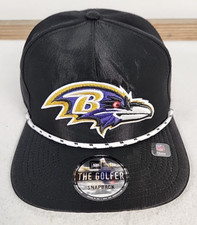 Baltimore Ravens New Era Rope The Golfer Snapback Black Adjustable Hat NWT