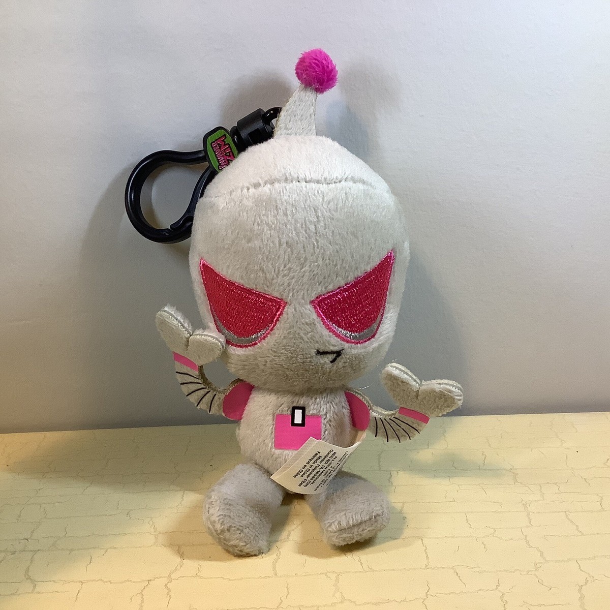 Zag Toys Nickelodeon Invader Zim Gir Mini Plush Keychain Backpack