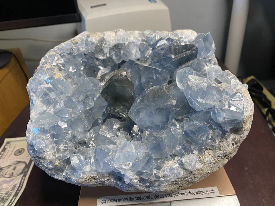 Large Celestite Clusters 17 Pounds. Amazing Specimen￼￼ - Image 4 of 4