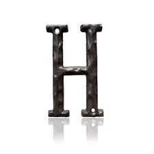 BetLight House Letters-5 Inch High Rustic Metal Iron Address Numbers & Letter...