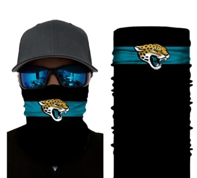 Jacksonville Jaguars NFL Neck Tube Snood Scarf Face Warmer Balaclava Biker Mask