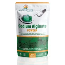 Sodium Alginate 100% Food Grade | Natural Thickening Powder & Gelling Agent for