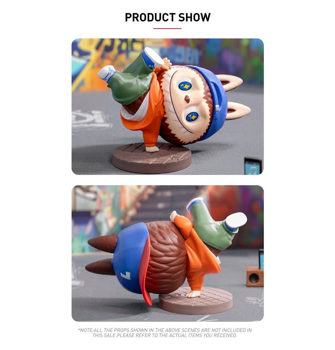 NEW POP MART LABUBU HIP HOP GIRL FIGURES STREET DANCE THE MONSTERS