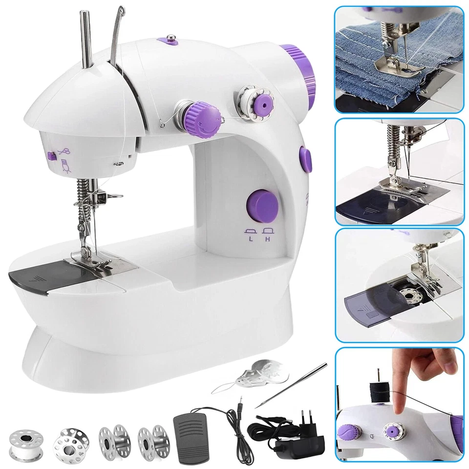 Elektrische Mini Nähmaschine für Kinder und Anfänger Mini Sewing Machine Kleine - Bild 4 von 4