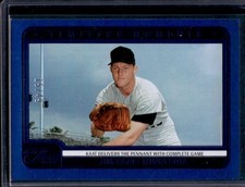 2025 Panini Three and Two Jim Kaat Timeless Moments Blue #/49 Twins