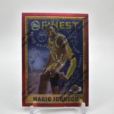 1996 Topps Finest #252 Magic Johnson With Coating