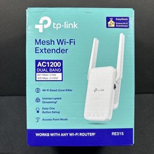 TP-Link RE315 AC1200 Mesh Wi-Fi Range Extender Dual Band Signal Booster with Eth