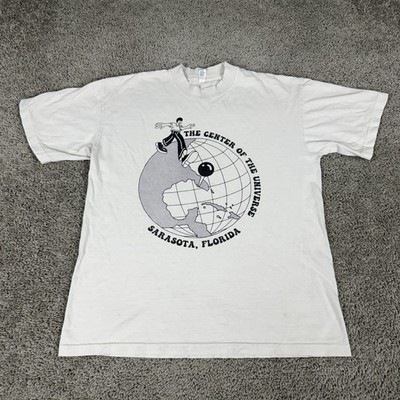 Los Angeles Apparel Shirt Mens Medium White Project Sarasota Vegan Graphic Tee
