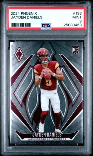 2024 PANINI PHOENIX #198 JAYDEN DANIELS PSA 9