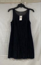 BCBGMAXAZRIA Women's Tulle Knit Dress Black Lace NWT COA Sz 2