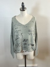 Heine Strickpullover Sweater Women’s S Khaki Made In Italy Modal Viscose