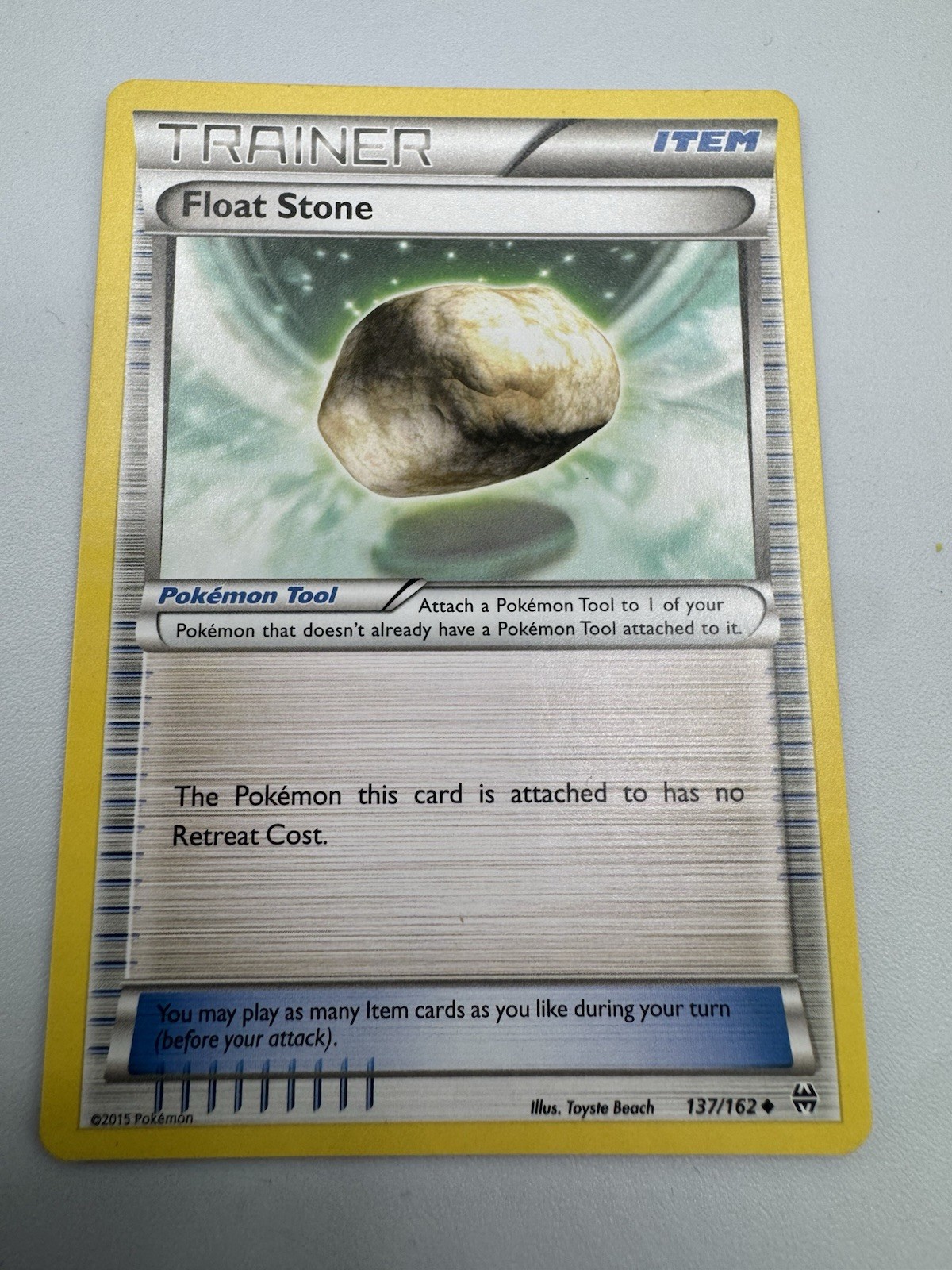 Pokémon Trainer Float Stone Uncommon XY - BREAKthrough 137/162 LP