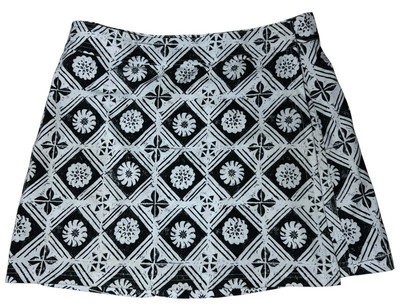 RipSkirt Hawaii Wrap Skirt Womens Medium Length 1 Fijian Tapa Gray Beach Resort