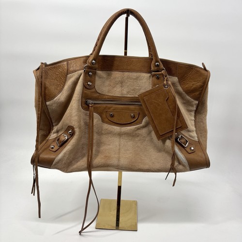Very Rare Balenciaga Y2K Pony Hair Large Work Bag. Read Description