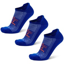 Balega Hidden Comfort No Show Socks, Neon Blue, 3 Pack