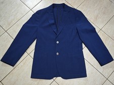 Hugo Boss Nold2 Slim Fit Blazer Men 48 Navy Virgin Wool Stretch Tailored Jacket