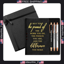 Employee Appreciation Gift Set with Notebook and Ballpoint Pens