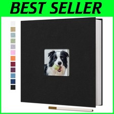 DIY Self Adhesive Large Photo Album 60 Linen Pages