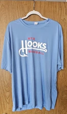 NTX Corpus Christi Hooks Baseball Baby Blue Dri-Fit T-Shirt Size 2XL Mens