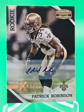 2010 Gridiron Gear Autograph Rookie Card RC X's PATRICK ROBINSON 108/231 RC. rookie card picture