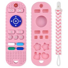 Silicone Baby Teething Toys, Remote Control Shape Teethers Toys with Teething...