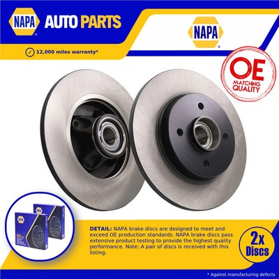 2x Brake Discs Pair Solid fits CITROEN DS4 THP, VTi Rear 1.2 1.6 1.6D 2.0D 268mm