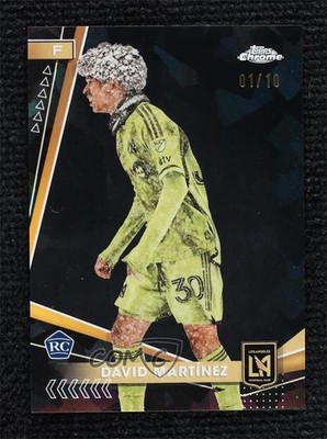 2024 Topps Chrome MLS Sapphire Black 1/10 David Martinez Martínez Rookie RC 18is