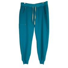 FIGS Technical Collection Teal Jogger Scrub Pants Women's Size Large