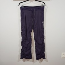 Lululemon Dance Studio Pant II Womens 6 Purple Ruched Yoga Athleisure